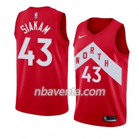 Camiseta Hombre Toronto Raptors Pascal Siakam 43 2018-19 Nike Rojo Swingman